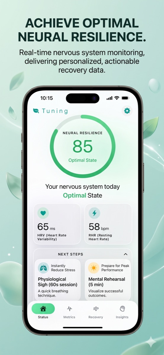 Daily readiness — NEURAL RESILIENCE 85 Optimal State